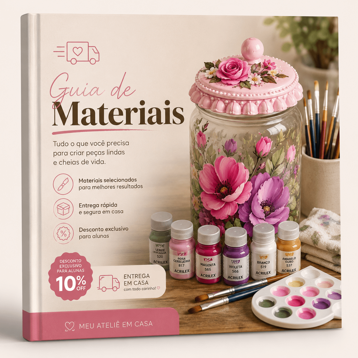 Guia de materiais com desconto e entrega em casa