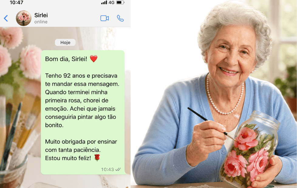 Peça feita por aluna