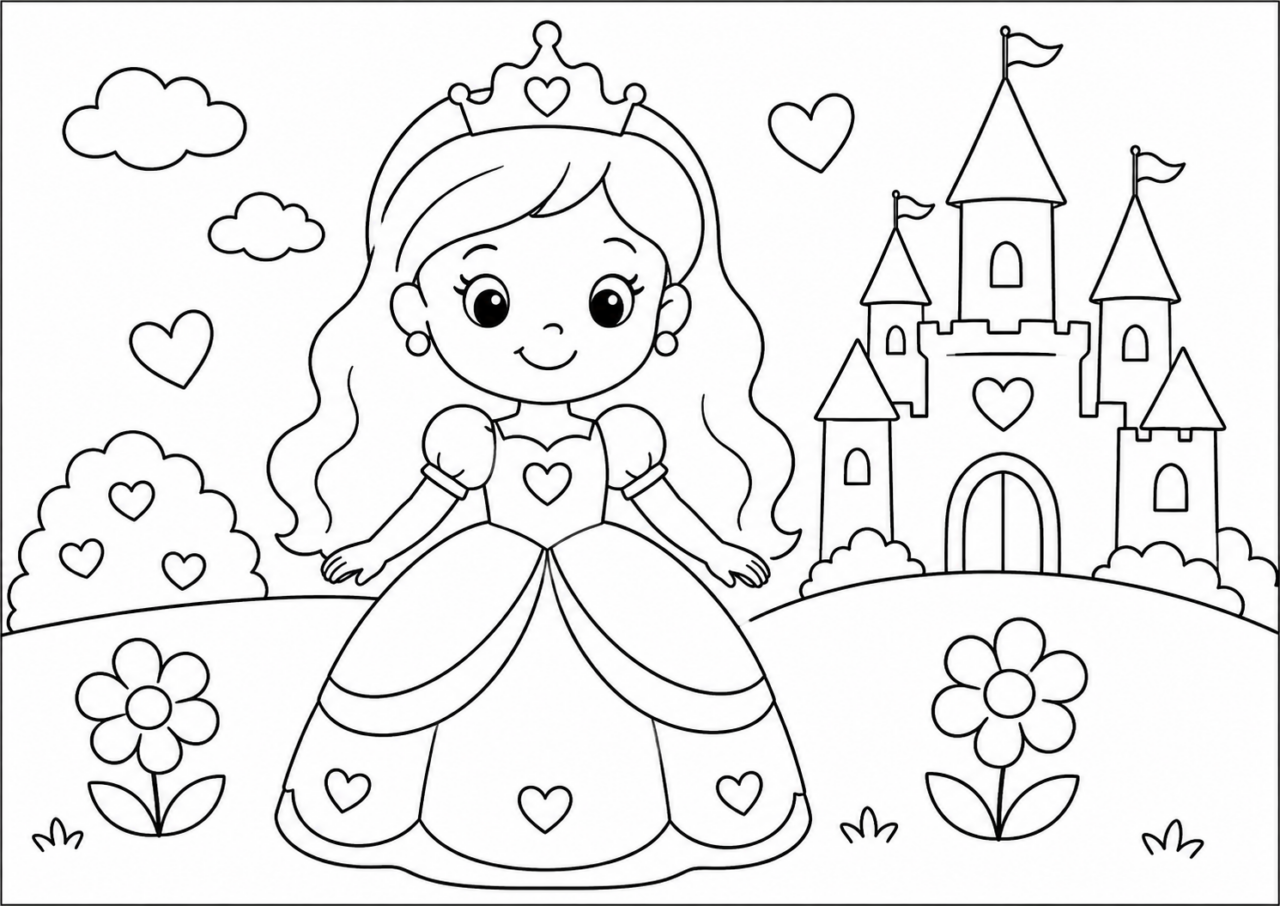 Desenho do bônus para imprimir e colorir, opção 3