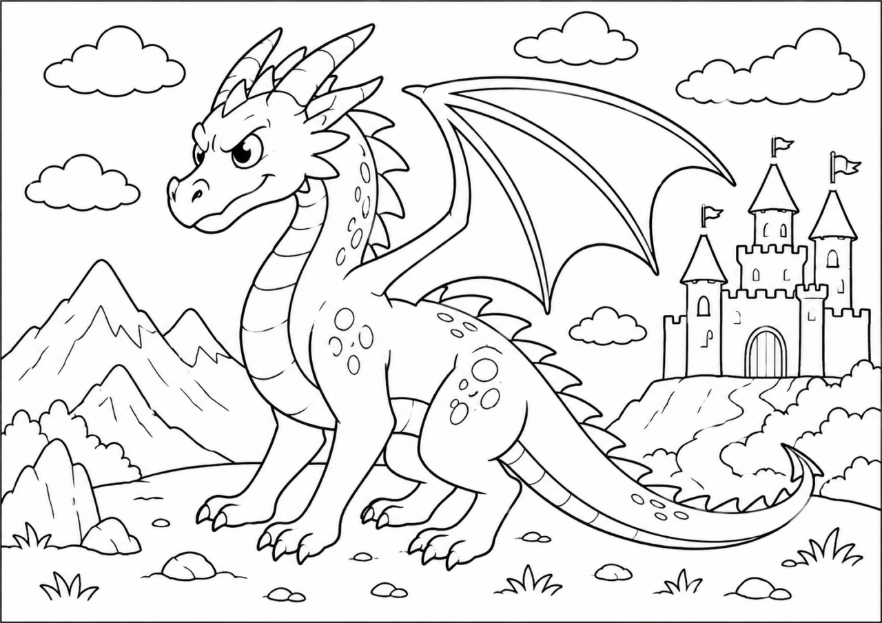 Desenho do bônus para imprimir e colorir, opção 1